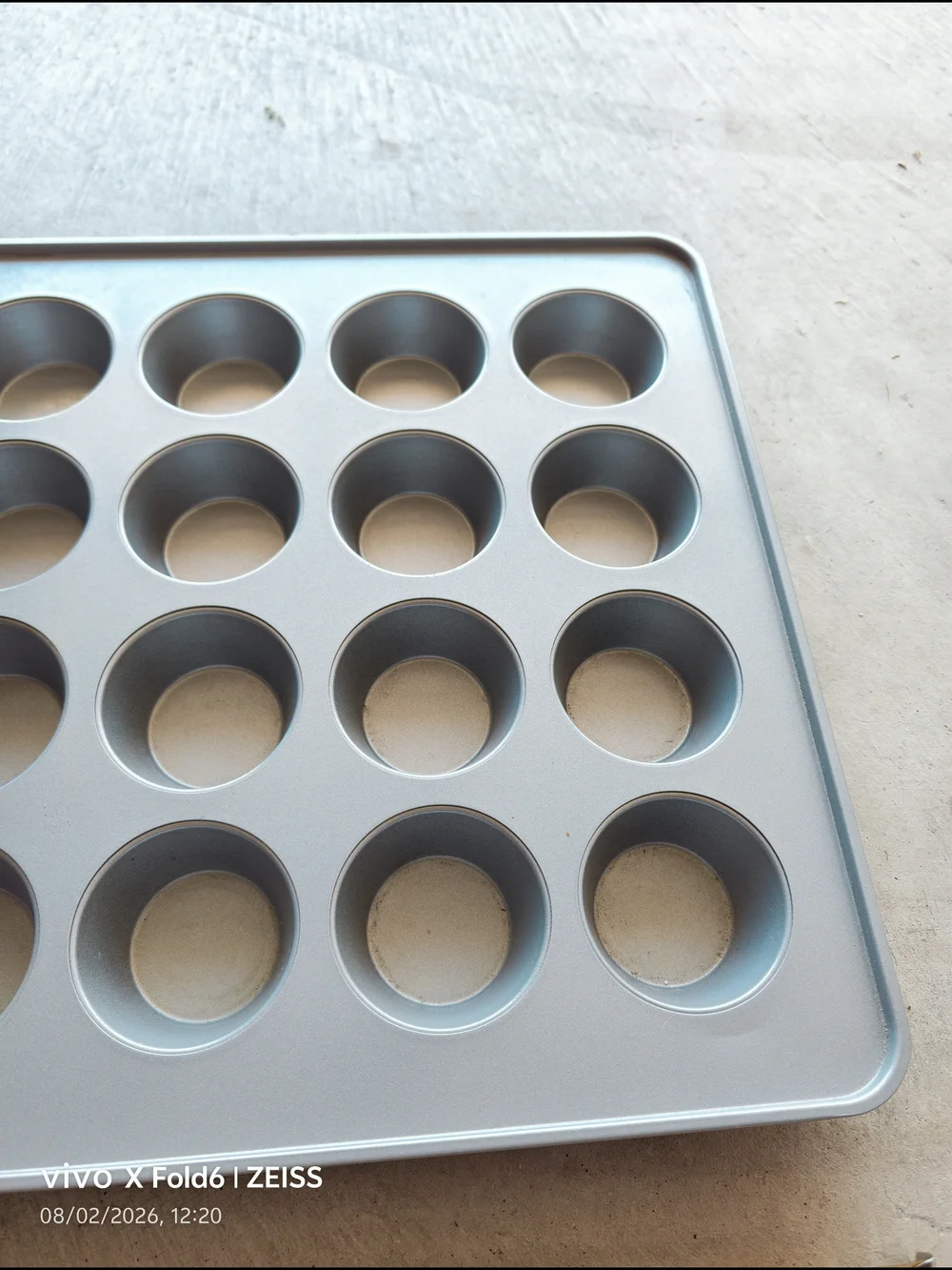 Nonstick 24-Cup Mini Muffin Pan in Light Blue